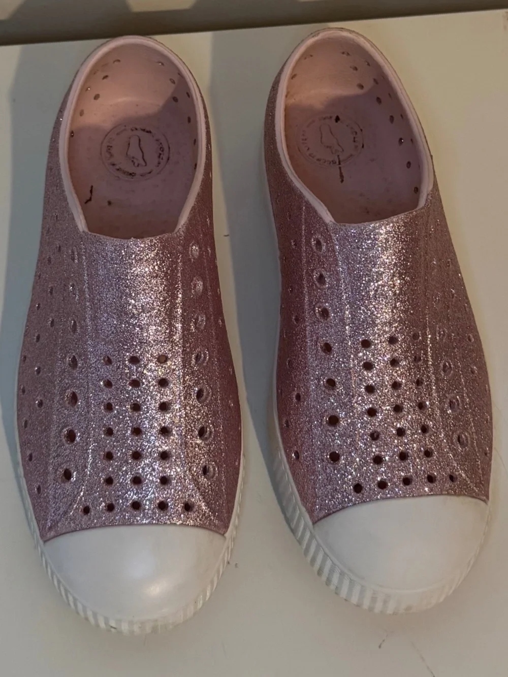 Native Girls Pink Glitter Size 1